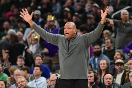 Bucksโ Doc Rivers stunned by refโs in-game comment on Giannis Antetokounmpo officiating Milwaukee Bucks, Doc Rivers