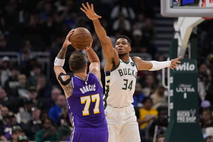 Bucks become Luka Doncic victim for historic NBA achievement Giannis Antetokounmpo, Milwaukee Bucks, Los Angeles Lakers, Luka Doncic