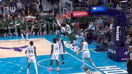 Giannis Antetokounmpo, Milwaukee Bucks, Charlotte Hornets