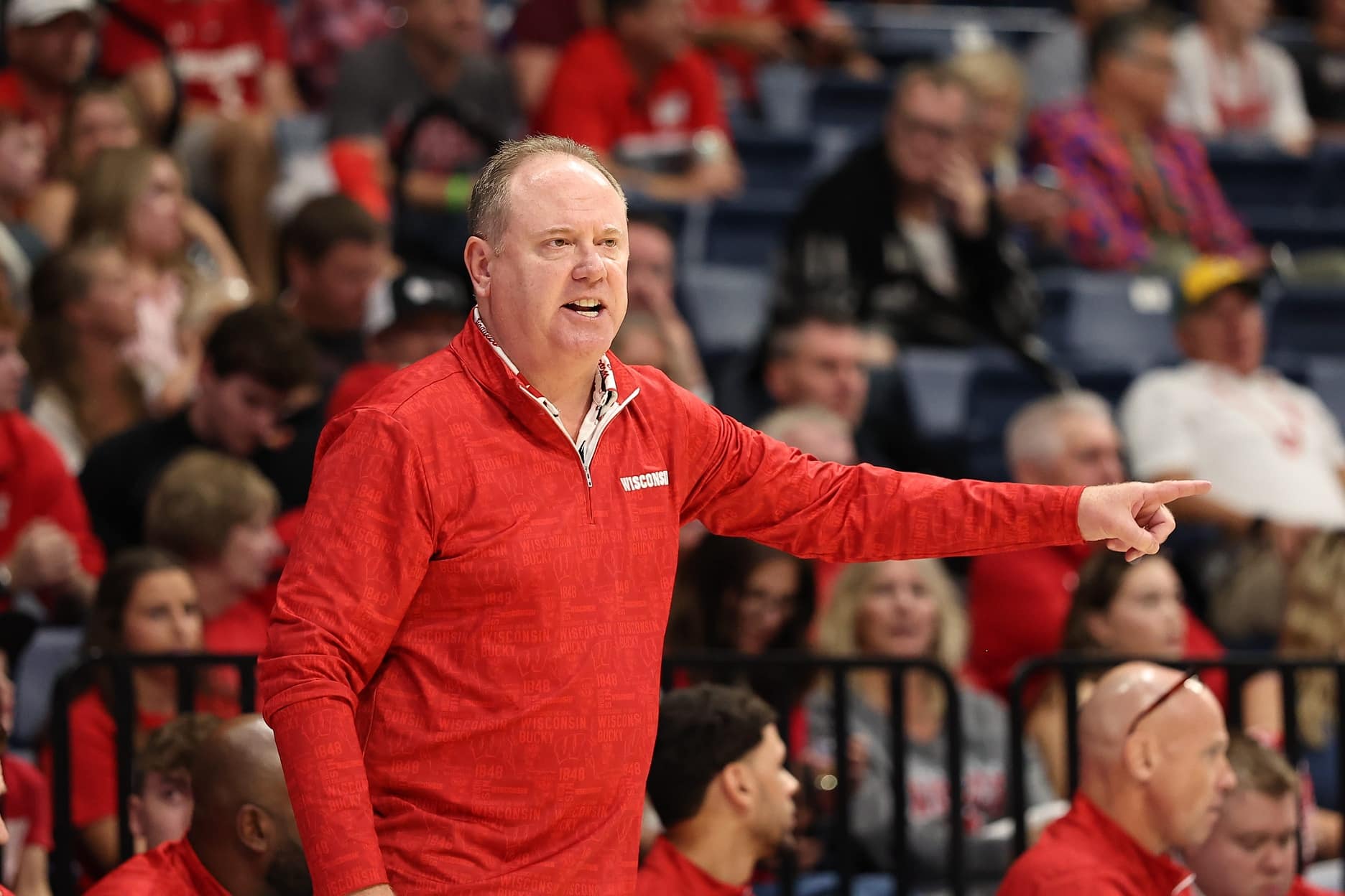Wisconsin Badgers basketball get unfortunate poll update before Villanova game 1 Wisconsin Badgers head coach Greg Gard