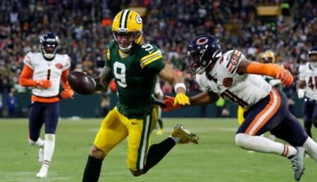 Packers’ highest-graded player was difference maker in Bears win Green Bay Packers, Christian Watson, Chicago Bears