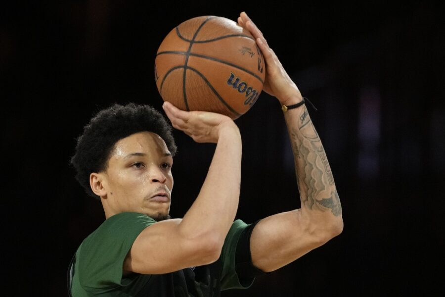 Doc Rivers identifies the 1 thing that doomed Bucks in Denver 2 December 13, 2024; Las Vegas, Nevada, USA; Milwaukee Bucks guard Ryan Rollins (13) shoots the basketball during practice prior to the Emirates NBA Cup semi-finals at T-Mobile Arena. Mandatory Credit: Kyle Terada-Imagn Images