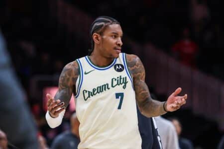 Bucks’ Doc Rivers confirms Kevin Porter Jr. out indefinitely with oblique injury Jan 19, 2026; Atlanta, Georgia, USA; Milwaukee Bucks guard Kevin Porter Jr. (7) reacts to a call against the Atlanta Hawks during the fourth quarter at State Farm Arena. Mandatory Credit: Jordan Godfree-Imagn Images