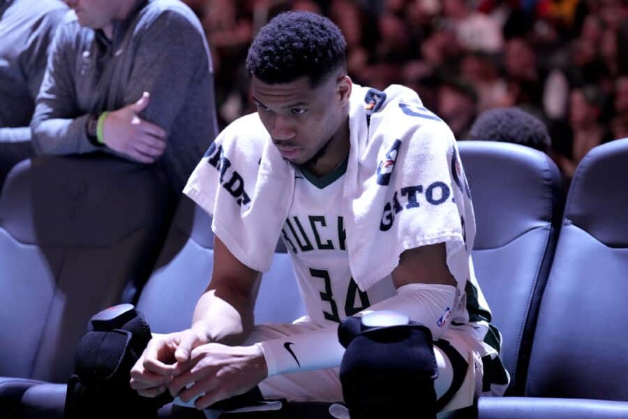 "I know what my goal is": Giannis Antetokounmpo addresses Bucks future 2 Mar 8, 2025; Milwaukee, Wisconsin, USA; Milwaukee Bucks forward Giannis Antetokounmpo (34) sits on the bench during a time out against the Orlando Magic in the second half at Fiserv Forum. Mandatory Credit: Michael McLoone-Imagn Images