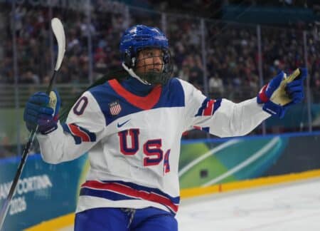 Wisconsin Badgers hockey star Laila Edwards grabs attention with historic goal at 2026 Milan Cortina Winter Olympics Wisconsin Badgers, Wisconsin hockey, Winter Olympics, Laila Edwards