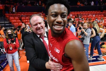 Wisconsin Badgers’ John Blackwell sounds off on major key behind win against Michigan State Wisconsin Badgers head coach Greg Gard gives a hand to player Wisconsin Badgers guard John Blackwell (25) after a win over the Illinois Fighting Illini during the second half at State Farm Center.